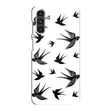 Чехол с птицами на Samsung Galaxy M34 (5G) (VPrint) (Ласточки)