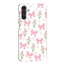 Чехол с бантиками на Самсунг М34 (5G) (Банты и цветы)