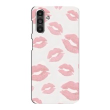 Чехол с розовым рисунком для Samsung Galaxy M34 (5G) (Розовые губы)