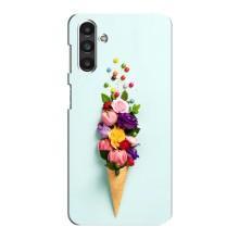 Чехлы с тематикой "ЦВЕТЫ" на Samsung Galaxy M34 (5G) (Цветок-мороженное)