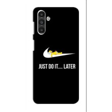 Силиконовый Чехол на Samsung Galaxy M34 (5G) с картинкой Nike (Later)