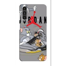 Силиконовый Чехол Nike Air Jordan на Самсунг М34 (Air Jordan)