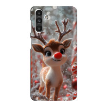 Яркий чехол для Samsung Galaxy M34 (5G) с Зимними Оленятами