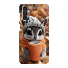 Печатный чехол «Зверята с кофе» для Samsung Galaxy M34 (5G)