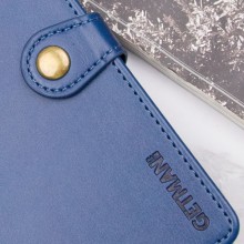 Шкіряний чохол-книжка GETMAN Gallant (PU) для Samsung Galaxy M35 5G – Синій