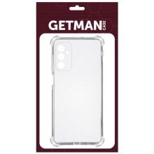 TPU чехол GETMAN Ease logo усиленные углы Full Camera для Samsung Galaxy M35 5G – Прозрачный