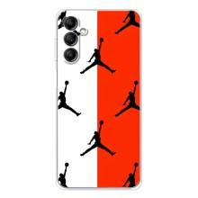 Чехлы для Samsung Galaxy M35 5G - с картинкой JORDAN (AlphaPrint) (Лого Джордан)