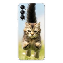 Чехлы с Котиками для Samsung Galaxy M35 5G (VPrint) (Прыжок кота)