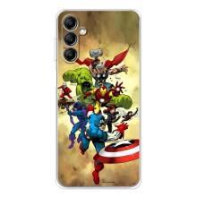 Чехол МАРВЕЛ для Самсунг Гелекси М35 5Джи (AlphaPrint) – Герои Марвел