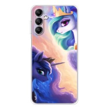 Чехол для Самсунг Гелекси М35 5Джи - (Единорожки - Новинки) (AlphaPrint) (Единорожки)