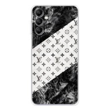 Чехол Стиль Louis Vuitton на Samsung Galaxy M35 5G – LV на белом