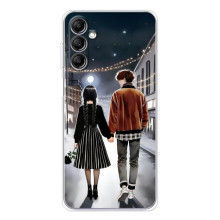 Чехол с дизайном Венздей 2 на Samsung Galaxy M35 5G (Уэнсдей и Тайлер)