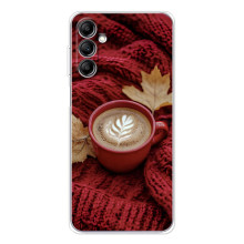 Чехол с уникальным дизайном «Осень с кофе» для Samsung Galaxy M35 5G – Кофе на пледе
