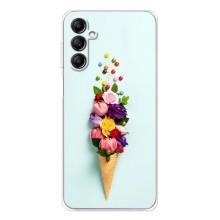 Чохли з тематикою "КВІТИ" на Samsung Galaxy M35 5G (Квітка-морозиво)