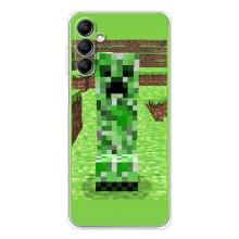Чехлы для Samsung Galaxy M35 5G (Персонажи Майн Крафт) (Крипер 2)
