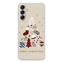 Рождественские Чехлы для Samsung Galaxy M35 5G (VPrint) (Merry Christmas)