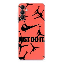 Силиконовый Чехол Nike Air Jordan на Самсунг Галакси М35 5 джи – Just Do It