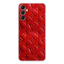 Текстурный Чехол Louis Vuitton для Самсунг Галакси М35 5 джи (Красный ЛВ)