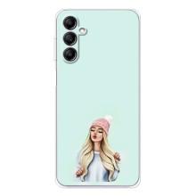 Силиконовый Чехол на Samsung Galaxy M35 5G с картинкой Стильных Девушек – В шапке
