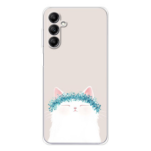 Чехол на тематику: Коты для Samsung Galaxy M36 5G – Белый котик