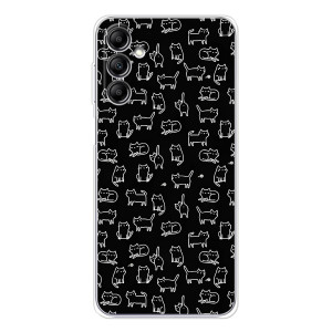 Чехол на тематику: Коты для Samsung Galaxy M36 5G – Котики на черном