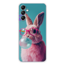 Чехол с принтом стильные животные для Гелекси М36 5Джи (Кролик в очках)