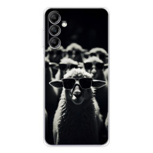 Чехол с принтом стильные животные для Гелекси М36 5Джи (Овечка в очках)