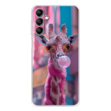 Чехол с принтом стильные животные для Гелекси М36 5Джи (Стильный жирав)