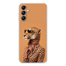 Чехол с принтом стильные животные для Гелекси М36 5Джи (Стильный леопард)