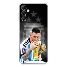 Чехлы для Samsung Galaxy M36 (Leo чемпион) (AlphaPrint) (Месси Чемпион)