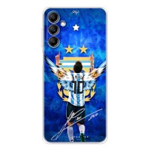 Чехлы для Samsung Galaxy M36 (Leo чемпион) (AlphaPrint) (Месси сборная)