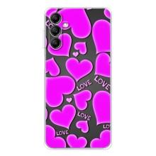 Чехлы для любимой на Гелекси М36 (VPrint) (Pink hearts)