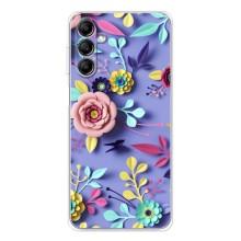 Чехлы с Цветами для Samsung Galaxy M36 (VPrint) (Цветочный дизайн)
