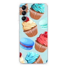 Чехлы с Фруктами для Samsung Galaxy M36 (VPrint) (Кексики)