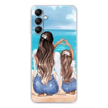 Чехол с печатью для Samsung Galaxy M36 - (Мама с ребенком) (AlphaPrint) (Мама с доченькой)