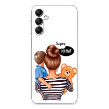 Чехол с печатью для Samsung Galaxy M36 - (Мама с ребенком) (AlphaPrint) (Мама с сыном)