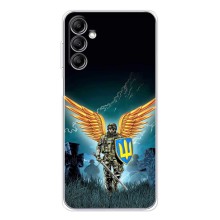 Чехлы с картинкой ЗСУ для Samsung Galaxy M36 (AlphaPrint) (Солдат ЗСУ)