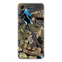 Чехлы с картинкой ЗСУ для Samsung Galaxy M36 (AlphaPrint) (Воин ВСУ)