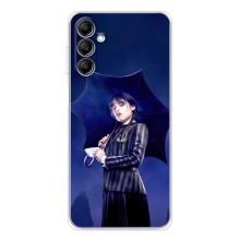 Чохол з картинкою Венсдей на Samsung Galaxy M36 – Венсдей з парасолькою