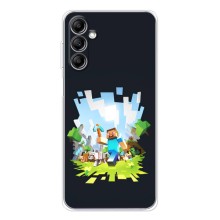 Чехол Майнкрафт на Samsung Galaxy M36 (AlphaPrint) Minecraft (персонажи Minecraft)
