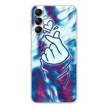 Чохол з принтом для Samsung Galaxy M36 (AlphaPrint - Знак сердечка)