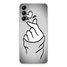 Чохол з принтом для Samsung Galaxy M36 (AlphaPrint - Знак сердечка)