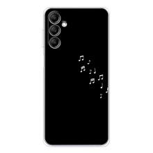 Чохол з картинками на чорному фоні для Samsung Galaxy M36 – Ноти