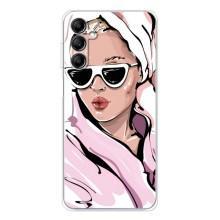Чохол з картинкою Модні Дівчата Samsung Galaxy M36 – Дівчина в халаті