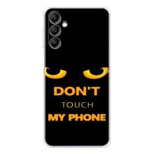 Чехол с Прикольным принтом на Samsung Galaxy M36 (Не трогай мой телефон)