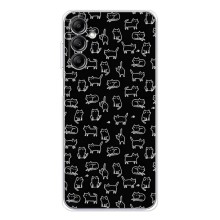 Чехол с принтом для Samsung Galaxy M36 (AlphaPrint) Модные коты (Меленькие котики)