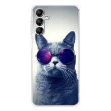 Чехол с принтом для Samsung Galaxy M36 (AlphaPrint) Модные коты (Стильный кот)