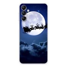 Чохол Санта Клаус для Samsung Galaxy M36 (Санта - місяць)
