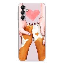 Чехол (ТПУ) Милые собачки для Samsung Galaxy M36 – Любовь к собакам