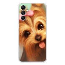 Чехол (ТПУ) Милые собачки для Samsung Galaxy M36 – Йоршенский терьер